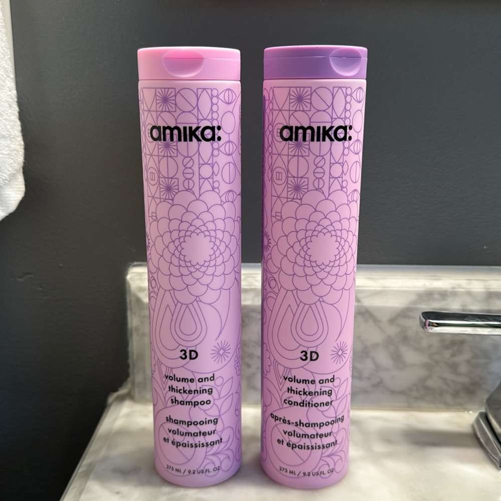 Amika 3D Volume and Thickening Shampoo & Conditioner